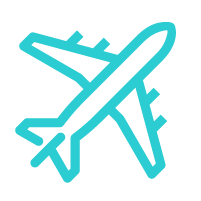 Air travel icon